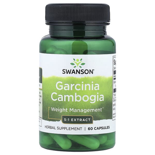 Garcinia Cambogia 5:1 Extract, 60 Capsules (80 mg per Capsule)