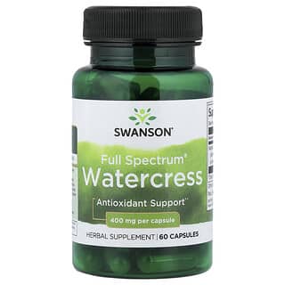Swanson, 多面豆瓣菜，400 毫克，60 粒膠囊