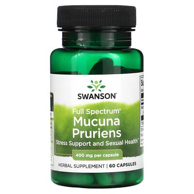 Swanson, Mucuna Pruriens, 400 mg, 60 Capsules