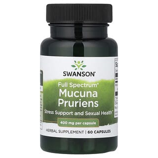 Swanson, Full Spectrum®, Mucuna Pruriens, 400 mg, 60 capsules