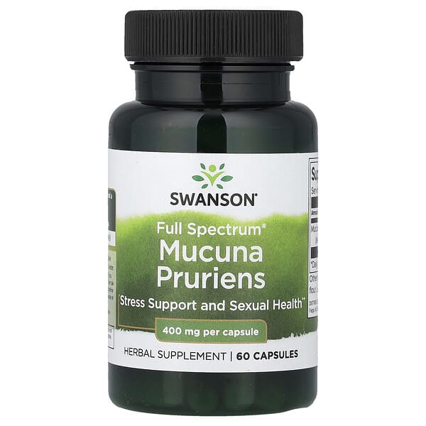 Swanson Vitamins, Full Spectrum®, 벨벳콩, 400mg, 캡슐 60정