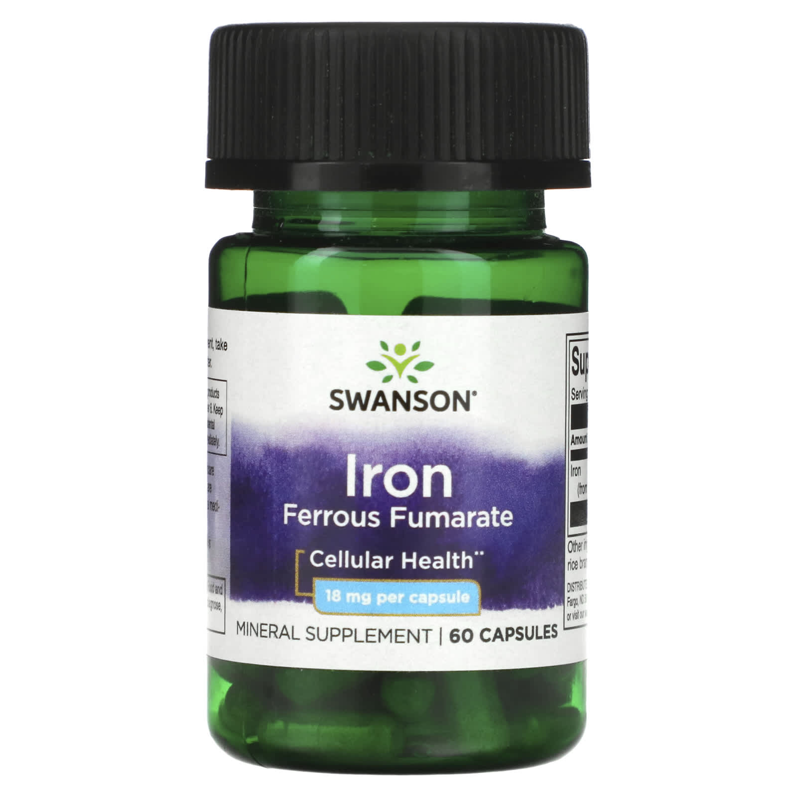 Swanson Iron Ferrous Fumarate 18 Mg 60 Capsules 2723