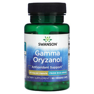 Swanson, Гамма-оризанол, 60 мг, 90 растительных капсул