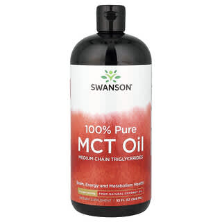 Swanson, 100% чистое масло среднецепочечных триглицеридов, 14 г, 946 мл (32 жидк. унц.)