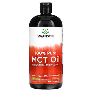Swanson, 純度100％MCT（中鎖脂肪酸トリグリセリド）オイル、14g、946ml（32液量オンス）