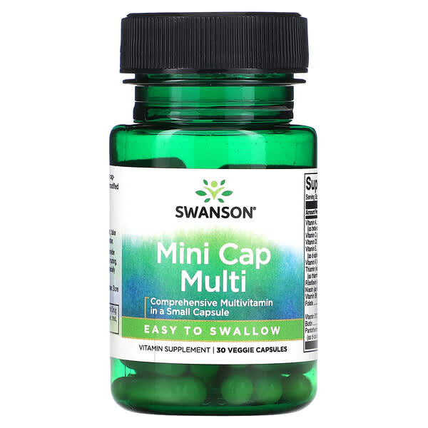 Swanson, Mini Cap Multi，30 粒素食膠囊