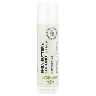 Swanson, Shea Butter & Coconut Lip Balm, 0.18 oz (5 g)
