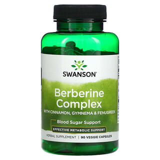 Swanson, Berberine Complex, 90 растительных капсул