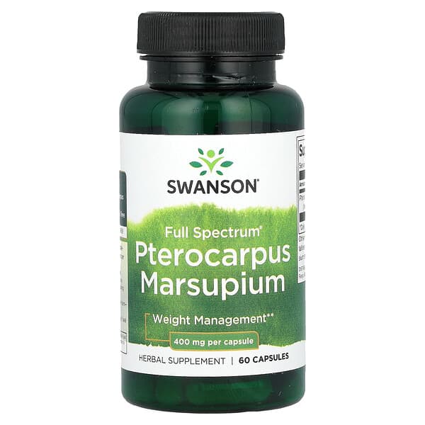 Swanson, Full Spectrum Pterocarpus Marsupium, 400 mg, 60 Capsules