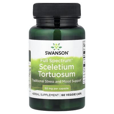 Swanson, Full Spectrum® Sceletium Tortuosum, 50 mg, 60 Veggie Caps