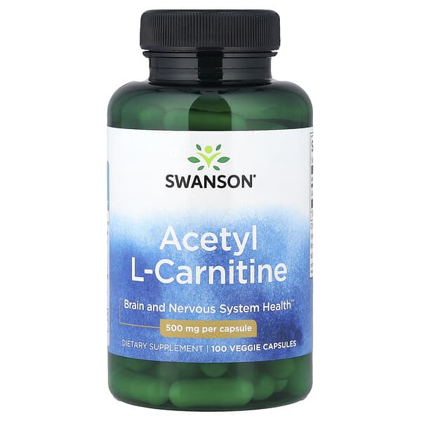 Acetyl L-Carnitine, 500 mg, 100 Veggie Capsules
