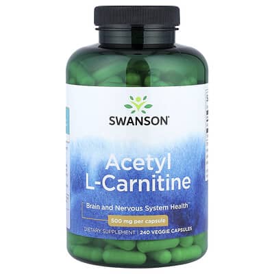 Swanson, Acetyl L-Carnitine, 500 mg, 240 Vegetarian Capsules