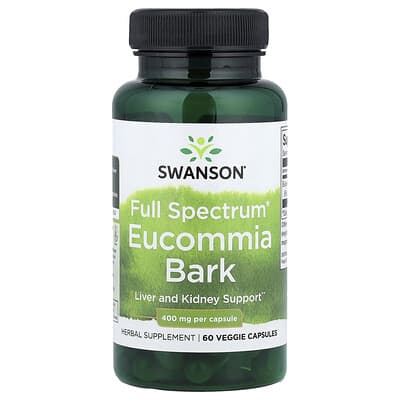 Swanson, Versatile® Eucommia Bark, 400 mg, 60 Vegetarian Capsules