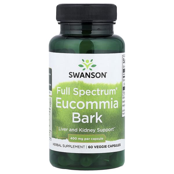 Full Spectrum® Eucommia Bark, 400 mg, 60 Veggie Capsules