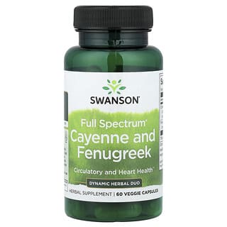 Swanson, Full Spectrum® Cayenne and Fenugreek, 60 Veggie Capsules