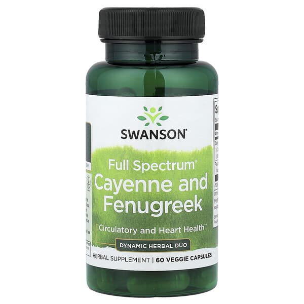 Full Spectrum® Cayenne and Fenugreek, 60 Veggie Capsules