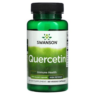 Swanson, Quercetina, 475 mg, 60 cápsulas vegetales