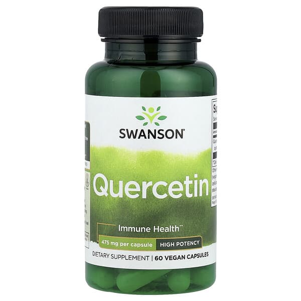 Quercetin, High Potency, 475 mg, 60 Vegan Capsules