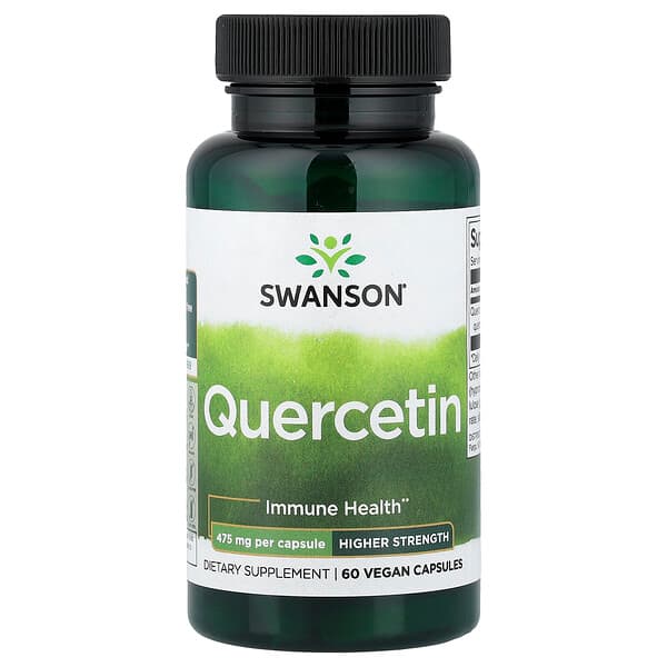 Swanson Vitamins, Quercetin, 475 mg, 60 Vegan Capsules — product photo 1
