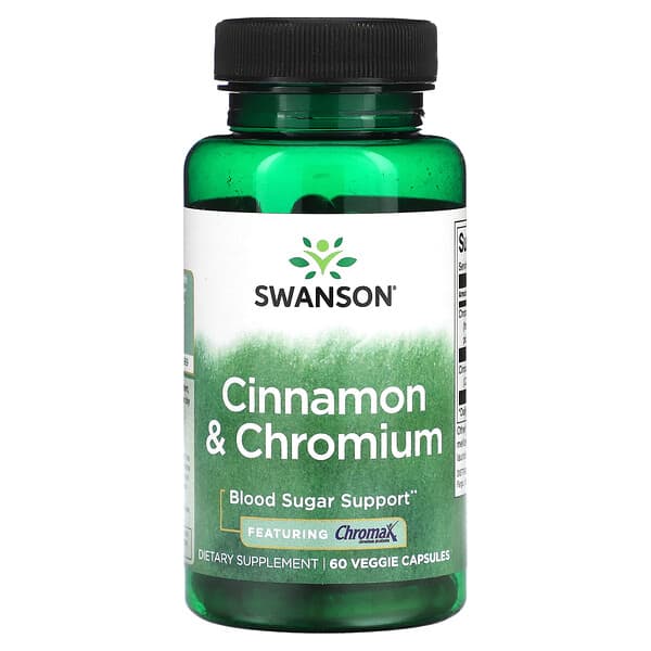 Swanson, Cinnamon &amp; Chromium，60 粒素食膠囊