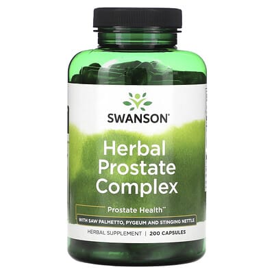 Swanson, Herbal Prostate Complex with Saw Palmetto, African Sloe, and Nettle, 200 Capsules