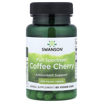 Swanson, Multifaceted®, Coffee Cherry, 200 mg, 60 Vegetarian Capsules