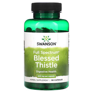 Swanson, Espectro completo, Cardo bendito, 400 mg, 90 cápsulas