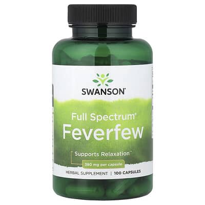 Swanson, Full Spectrum® Feverfew, 380 mg, 100 Capsules