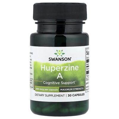 Swanson, Huperine A, Maximum Strength, 200 mcg, 30 Capsules