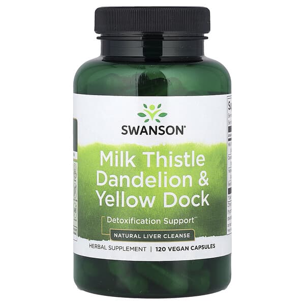 Milk Thistle Dandelion & Yellow Dock, 120 Vegan Capsules