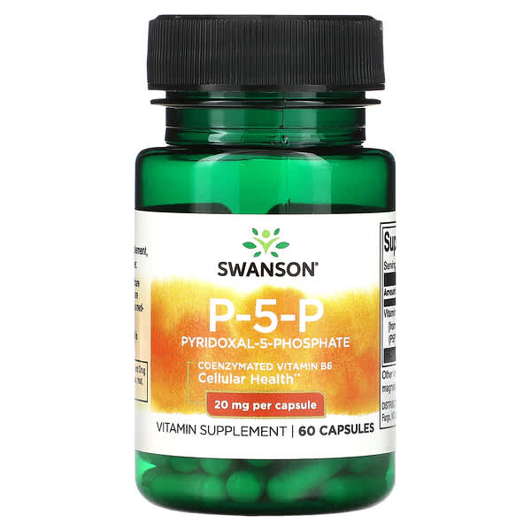 Swanson, P-5-P, 20 mg, 60 Capsules