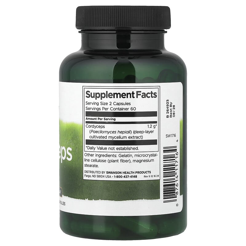 冬虫夏草、120粒（1粒あたり600mg）