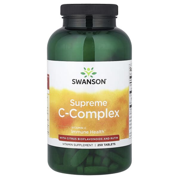 Supreme C-Complex with Citrus Bioflavonoids and Rutin, 250 Tablets