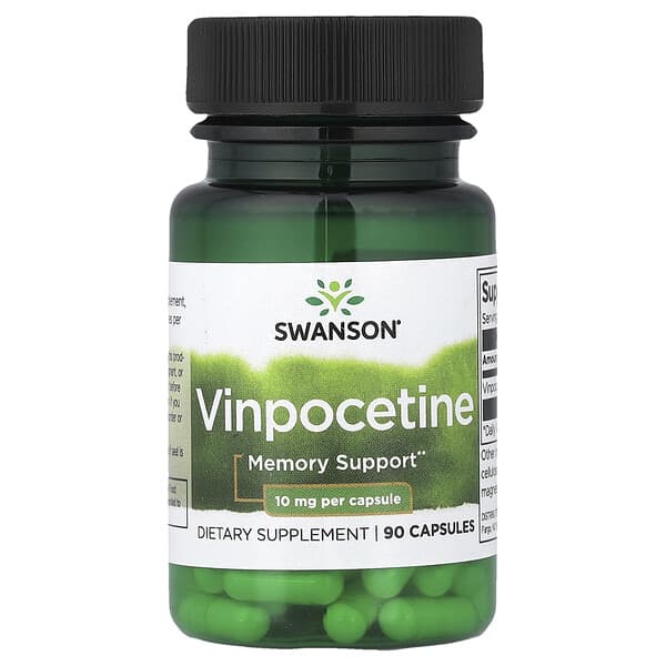 Swanson Vitamins, Vinpocetină, 10 mg, 90 capsule