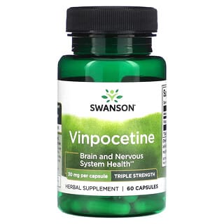 Swanson, Vinpocetina, 30 mg, 60 cápsulas