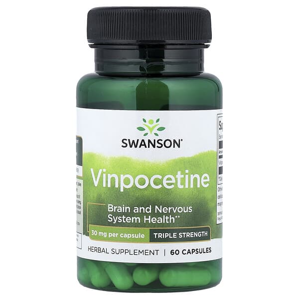 Vinpocetine, 30 mg, 60 Capsules