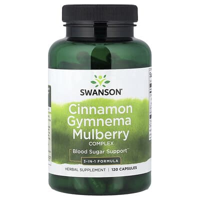 Swanson, Cinnamon Gymnema and Mulberry Complex, 120 Capsules