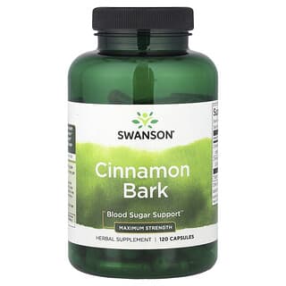 Swanson, 계피 껍질, 맥시멈 스트렝스, 캡슐 120정