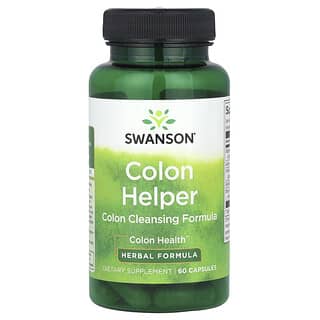 Swanson, Colon Helper, формула для очищения кишечника, 60 капсул