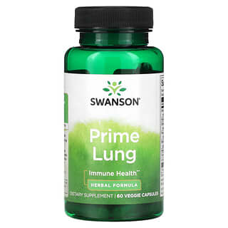 Swanson (سوانسون)‏, Prime Lung ، عدد 60 كبسولة نباتية