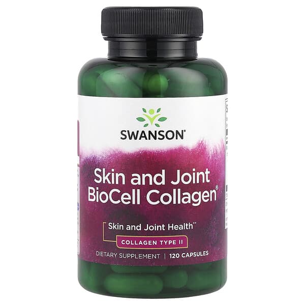 Swanson, 皮膚和關節 BioCell 膠原蛋白®，120 粒膠囊