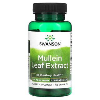 Swanson, Mullein Leaf Extract, 250 mg, 60 Capsules