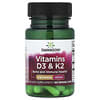Vitamins D3 & K2, 60 Veggie Caps