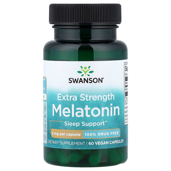 Swanson Vitamins, 褪黑荷爾蒙，5 毫克，60 粒膠囊