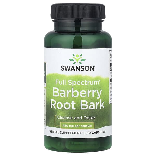 Full Spectrum® Barberry Root Bark, 450 mg, 60 Capsules