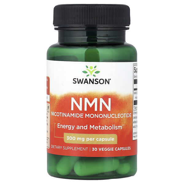 NMN, 300 mg, 30 Veggie Capsules