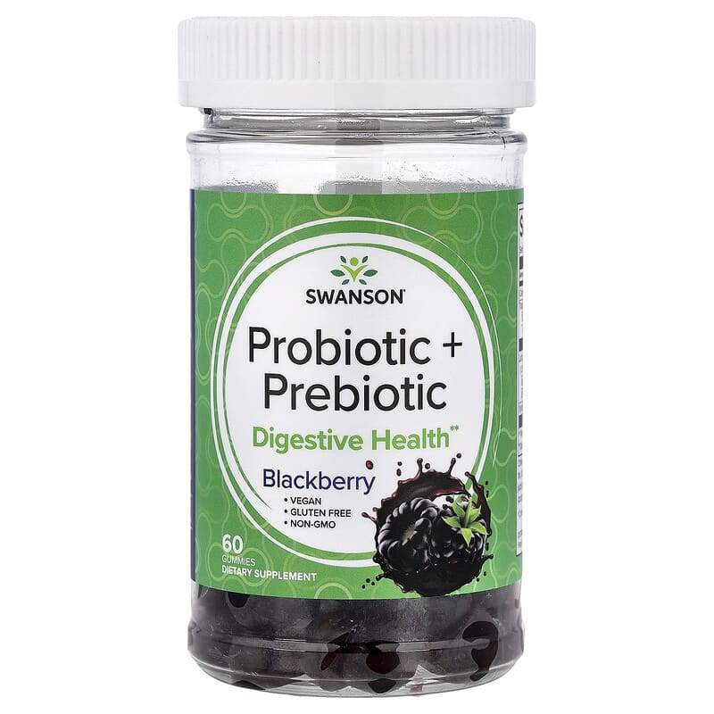 Probiyotik + Prebiyotik Sakızlar, Böğürtlen, 60 Sakız