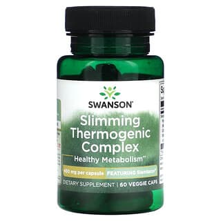 Swanson, термогенний комплекс для схуднення, 450 мг, 60 веганських капсул
