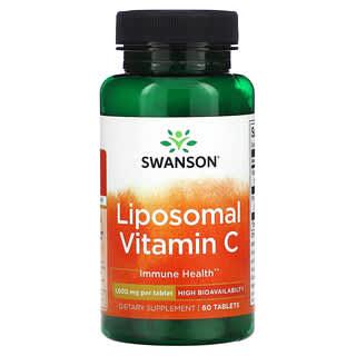 Swanson, Vitamina C lipossomal, 1.000 mg, 60 comprimidos