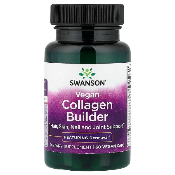 Swanson Vitamins, Vegan Collagen Builder, 60 Vegan Caps — product photo 1